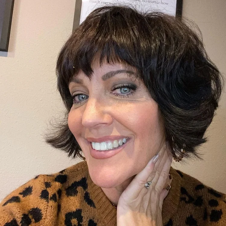 stylish french bob with bangs for older women 2024 trends