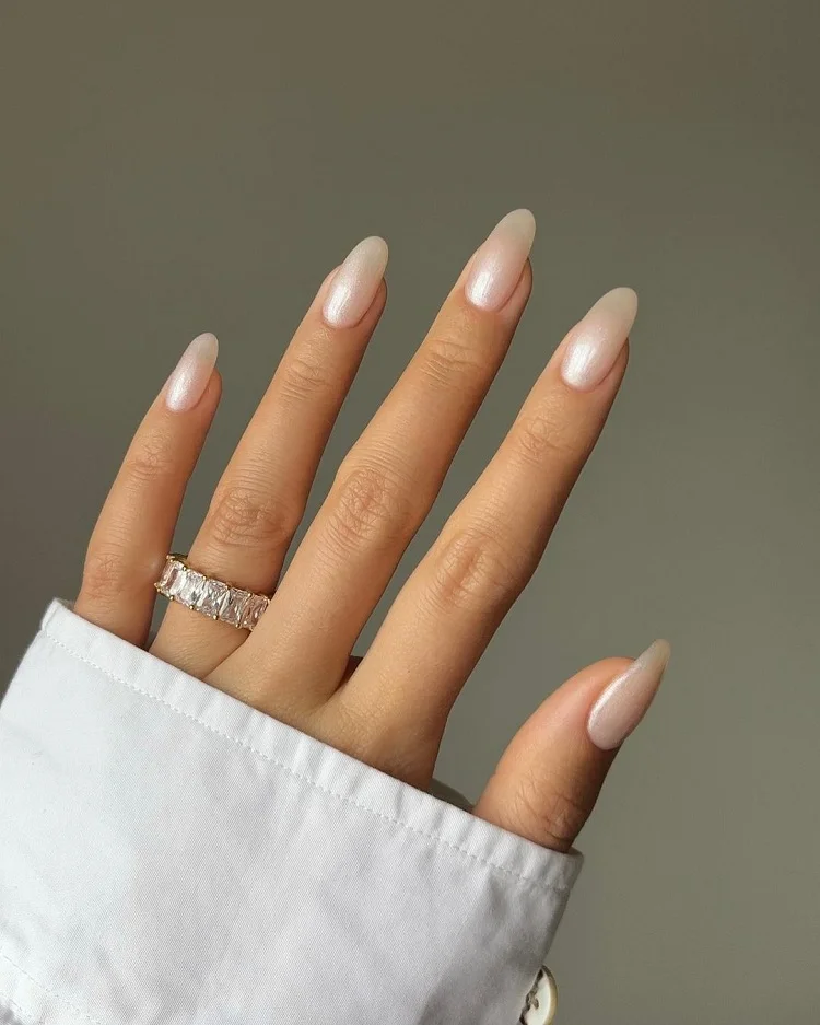 timeless pearly nail design