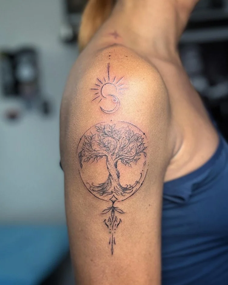 Divine Mother & Creator “Web of Life” Mandala – Sacred Tattoo Design |  Tania Marie
