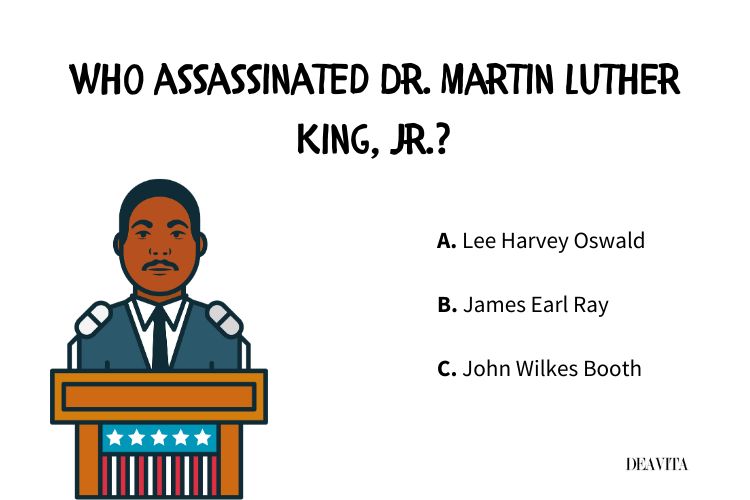who assassinated dr martin luther king jr trivia elementary school students black history month