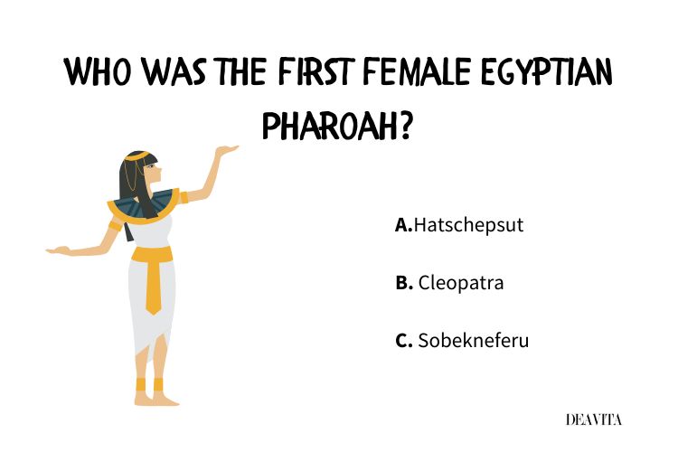 who was the first female egyptian pharaoh trivia kids black history month