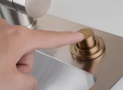 stylish sinktop air switch kit with a long button