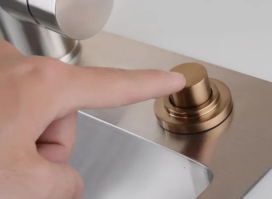 stylish sinktop air switch kit with a long button