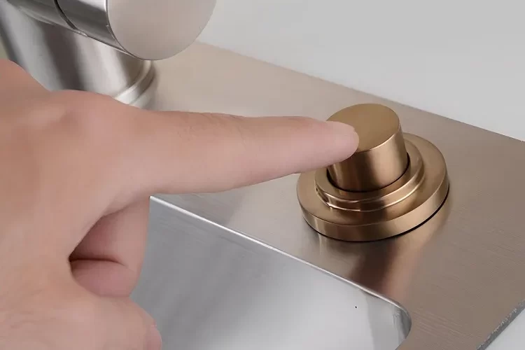 stylish sinktop air switch kit with a long button