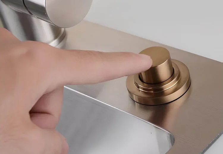 stylish sinktop air switch kit with a long button